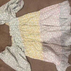 Storia Floral Dress with Ruffled Details